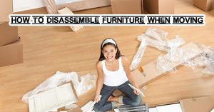 How to disassemble furniture when moving