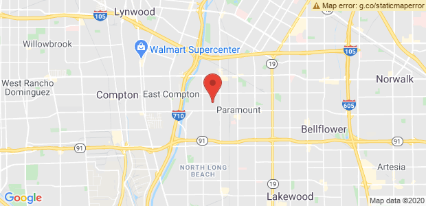 Paramount,California Map