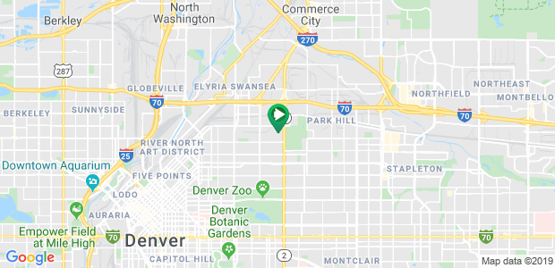 Denver,Colorado Map